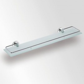 Bemeta OMEGA polička s výklopnou ohrádkou 600x55x130 mm, mléčné sklo   104102212