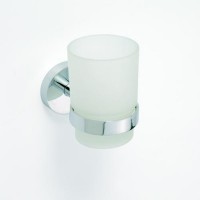 Bemeta OMEGA držák sklenice 70x100x100 mm, mléčné sklo   104110012