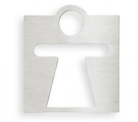 Bemeta hotelový program - Piktogram WC dámy 120x120 mm, nerez mat   111022045