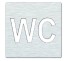 Bemeta hotelový program - Piktogram WC 120x120 mm, nerez lesk   111022082