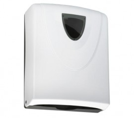 Bemeta hotelový program - Zásobník na papírové ručníky 260x320x115 mm, bílý plast   121103014