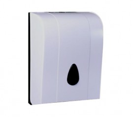 Bemeta hotelový program - Zásobník na papírové ručníky skládané 260x380x190 mm,bílý plast  121103106