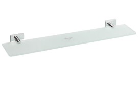 Bemeta BETA polička bez ohrádky 600x55x130 mm, mléčné sklo   132102042