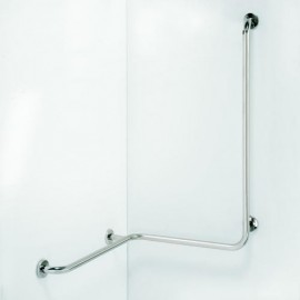 Bemeta HELP madlo do sprchy 1810x710x710 mm, hladké se svislou opěrou, pravé, nerez   301122021