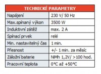 ELEKTROBOCK Spínací hodiny DH7 - zásuvka digitální týdenní   č. 1145