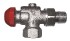 HERZ Termostatický ventil TS-90-V, 1/2 axiální, skrytá regulace, červená krytka   1772867