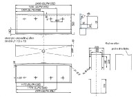 Závěsný pisoárový žlab Sanela 1200 mm, s elektronikou, nerez   SLPN 03E