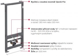 Instalační modul KOLO Technic GT pro závěsný bidet   99403