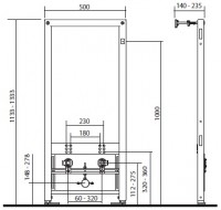 Instalační modul KOLO Technic GT pro závěsný bidet   99403