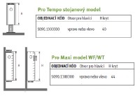 Topventil JAGA pro TEMF v40 a MAXI WF/WT v44 vpravo/vlevo   50900.1300300