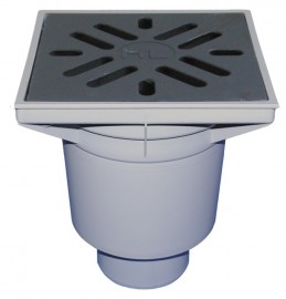 Dvorní vtok  HL606/1  třída zatížení L15 (1500 kg), DN 110 