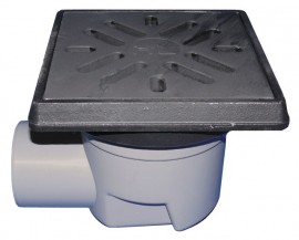 Dvorní vtok  HL605.1  třída zatížení M125 (12500 kg), DN 110 