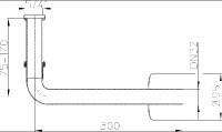 Sifon HL134.1C z pochromované mosazi k sérii HL134, 1,25