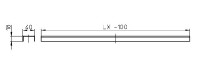 Kryt žlabu Standard  HL050S/150 délka 1400 mm, celková délka žlabu 1500 mm
