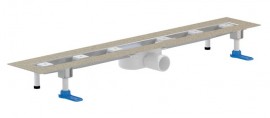 Žlab liniový HL50FU.0/110 do prostoru, plochý, délka žlabu 1100 mm, odtok DN50