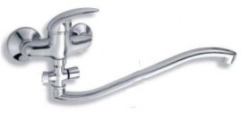 NOVASERVIS METALIA 55 baterie vanová nástěnná, bez příslušenství, DN 10, chrom  55033/1,0