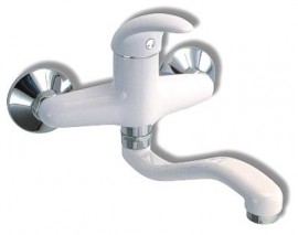 NOVASERVIS METALIA 55 baterie umyvadlová nástěnná, DN 15, ramínko 250 mm, bílá  55070,1