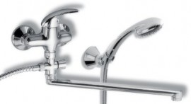 NOVASERVIS METALIA 55 baterie paneláková nástěnná, DN 15, chrom  55072,0