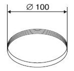 PROTHERM odkouření 5425 - těsnění silikonové, pr. 100 mm  TE1