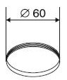PROTHERM odkouření 5426 - těsnění silikonové, pr. 60 mm  TE3