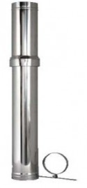 REGULUS odkouření kondenzační APDA48 - komínek, pr.80/125, bez koncovky, na fasádu  PPH- A/Inox