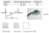 JIKA LYRA PLUS sprchové dveře jednokřídlé 800 mm, levé/pravé, sklo transparent   H2543810006681