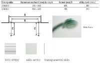 JIKA LYRA PLUS sprchové dveře dvoukřídlé 800 mm, sklo transparent   H2563810006681