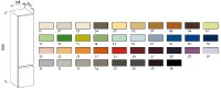 Laufen PRO vysoká skříňka 335x350x1650 mm, závěsy dveří vpravo, multicolor   H4831220959991