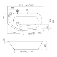 ROLTECHNIK ACTIVA NEO čelní panel 1700 mm   9880001