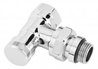 Danfoss radiátorové šroubení uzaviratelné CHROM  RLV-CX 15 1/2" rohové   003L0273