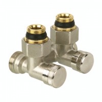 Danfoss radiátorové šroubení uzaviratelné typ H  RLV-K 3/4"vnější-1/2"vnitřní rohové  003L0282