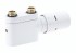 Danfoss sady pro desingové radiátory  VHX-D  bílá  přímý-s hlavicí RTX  013G4378