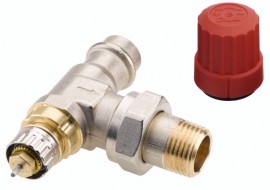 Danfoss termostatický ventil s přednastavením  RAN-15 1/2" rohový  013G3237