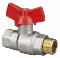 HERZ Kulový kohout VODA - motýl, vnitřní-vnější závit, DN15, PN 50   1216011