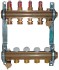 HERZ Sada rozdělovač/sběrač 9-okruhový 1x3/4 s průtokoměry 2,5, ventily, zátky   1853209