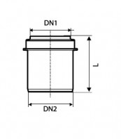 OSMA HTR redukce krátká DN50/40   112715