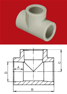 PPR T kus jednoznačný DN 25   208025