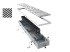 Podlahový konvektor JAGA MINI CANAL - MICL.014 330 42  mřížka svinovací, hliník ušlechtilá ocel